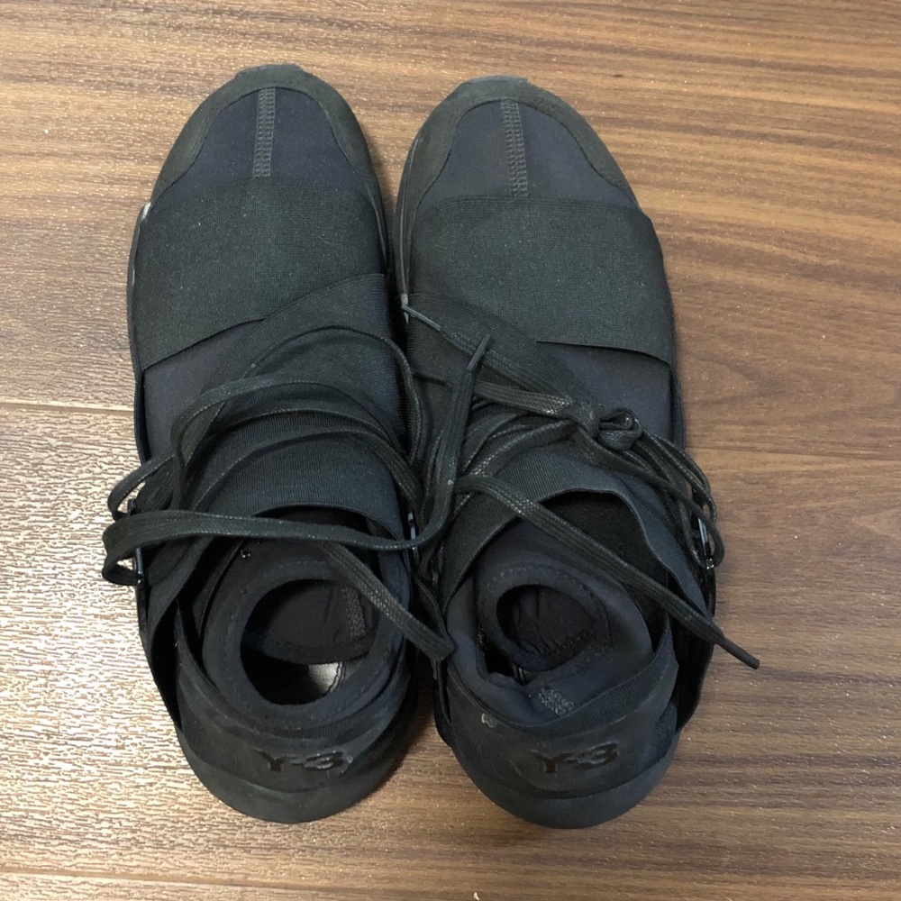 Adidas Y-3 Qasa High all black sneakers